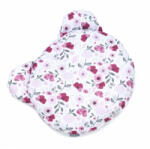 MT Textil MTT Mackó párna - Fehér alapon rózsaszín árvácskák - babylion
