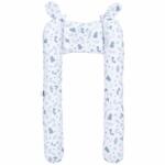 MT Textil MTT Baba pozícionáló - Fehér alapon szürke állatkák