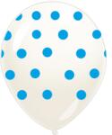 Everts Set 10 baloane latex transparente cu buline albastru 30 cm