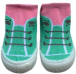  YO! Lány zoknicipő 21-es rózsaszín/zöld fűzős - babastar