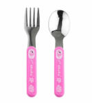  Akuku bébievőeszköz fém 9+ rózsaszín flamingó