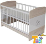  Todi Magic 70*140 cm átalakítható kiságy - szilfa/fényes fehér