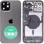 Apple iPhone 12 Pro Max - Hátsó Ház Apró Alkatrészekkel (Graphite), Grey