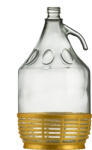  Demizson 5 Literes csavarzáras üvegpalack + Műanyag alj pálinkás üveg