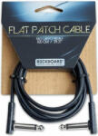 RockBoard Flat Patch Cable Fekete 100 cm Pipa - Pipa - muziker