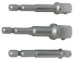 Z-TOOLS bit adapter dugókulcshoz készlet 3r. 1/4"+3/8"+1/2" CrV (040101-0211) - szerszamplusz