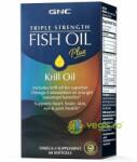 GNC Ulei de Peste Plus Ulei de Krill Triple Strength 60cps moi