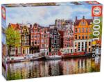 Educa Puzzle Educa din 1000 de piese - Casele strambe din Amsterdam (EDU18458) Puzzle