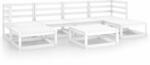 vidaXL Set mobilier de grădină, 7 piese, lemn masiv de pin (3076070)
