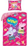 Halantex Peppa malac ágyneműhuzat szett - Wow pink