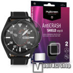 MYSCREEN Protector AntiCrash Shield Edge3D okosóra képernyővédő fólia - Ultra Clear, ÖNREGENERÁLÓ! - 2db, a teljes képernyőt védi - SAMSUNG Galaxy Watch3 45mm (SM-R845F)