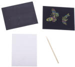 Goki Set desen prin razuire - Plansa cu sablon - Set creativitate si indemanare (BBL-GOKI15530) Carte de colorat