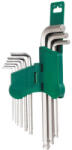 Hans Tools gömbvégű imbuszkulcs készlet hosszú colos 9r. SW1/16"-3/8" 16773-29A (040208-0005)