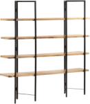 vidaXL Bibliotecă cu 4 niveluri, 160x35x160 cm, lemn masiv de mango (286603) Biblioteca