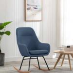 vidaXL Scaun balansoar, albastru, material textil (289541) Balansoar
