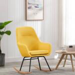 vidaXL Scaun balansoar, galben muștar, material textil (289544) Balansoar