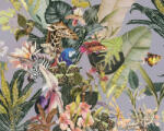 AS Creation Dream Flowery 38176-2 lila afrika motívumos tapéta dzsungel zebra papagáj halak (38176-2)