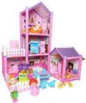 Magic Toys Pink emeletes babaház játékszett (MKM601537)