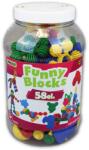Wader Funny Blocks: Gömb formájú építőelemek üveg edényben 58 db-os (41970)