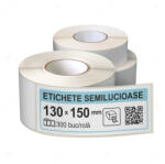 LabelLife Rola etichete autoadezive semilucioase 130x150 mm, adeziv permanent, 300 etichete rola (ER07R130X150CA)
