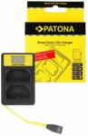 Patona Smart Dual LCD USB töltő Canon LP-E6 EOS 5D 60D 60Da 6D 7D EOS70D - Patona (PT-141583) - kulsoaksi