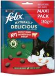 FELIX Felix Naturally Delicious Snackuri pisici - Vită & goji (3 x 180 g)
