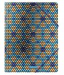 ErichKrause Mapa cu elastic din plastic A4, ErichKrause Blue&Orange Beads (EK52898)