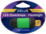 Zelux Led USB tölthető Elemlámpa 0, 5W zöld