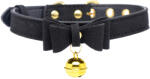 Master Series Golden Kitty Collar with Cat Bell Black-Gold