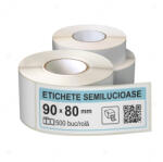 LabelLife Rola etichete autoadezive semilucioase 90x80 mm, adeziv permanent, 500 etichete rola (ER07R90X80CA)