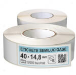 LabelLife Rola etichete autoadezive semilucioase 40x15 mm, adeziv permanent, 12000 etichete rola (ER07R40X15EH)