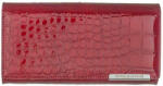 GREGORIO Fedeles, nyomott krokómintás piros lakkbőr pénztárca Gregorio (BC 106 red)