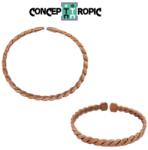  Bratara din Cupru African - African Ajustable Copper Bracelet - 7x3 mm - 1 Buc