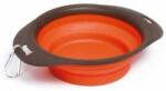 M-PETS Сгъваема купичка за храна и вода M-Pets On The Road Foldable Bowl - Силиконова купа 20 см, 420 мл, ОРАНЖЕВА, Белгия - 10552099