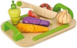Eichhorn Tavă din lemn cu legume Chopping Board Vegetables Eichhorn 12 piese de la 24 de luni (EH3722) Bucatarie copii