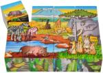 Eichhorn Puzzle din lemn cuburi Picture Cube Eichhorn 12 cuburi cu 6 motive ale animăluțelor (EH5480) Puzzle