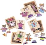 Eichhorn Puzzle din lemn urs Bear-Puzzle Eichhorn 20 piese cu îmbrăcăminte detașabilă de la 24 de luni (EH5401)