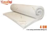 ViscoMed 4 cm erős memory fedőréteg - 60 kg/m3 120x200 Aloe Vera - matracasz