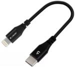 LOTOO USB 2.0 Type C Lightning Încărcător/cablu date Negru 6cm LTO-ICSS2L-65 (LTO-ICSS2L-65)