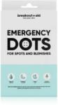 breakout + aid Emergency Dots For Spots and Blemishes helyi ápolás pattanások ellen az arcra, dekoltázsra és hátra teafaolajjal 72 db