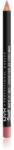 NYX Professional Makeup Suede Matte Lip Liner Matt ajakceruza árnyalat 09 Tea & Cookies 1 g