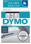 DYMO Лента 40910, 9 x 7 m, черни букви-прозрачен фон