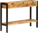 vidaXL Servantă cu 3 sertare, 110x35x75 cm, lemn masiv de mango (247406) Comoda