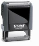 TRODAT Bélyegző, TRODAT Printy 4911, fekete ház, kék párnával (IT4911K) (4911K)