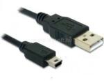 Delock 0, 7 méter USB 2.0-A > USB mini-B 5 pin apa/apa kábel (DL82396) (DL82396)