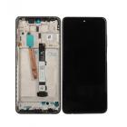  Xiaomi Poco X3, Poco X3 Pro NFC előlap keret, lcd kijelző és érintőpanel, fekete, szürke, shadow gray (OEM)
