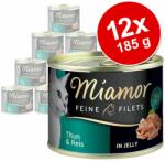 Miamor Miamor finom filék gazdaságos csomag 12 x 185 g - Tonhal & tintahal aszpikban