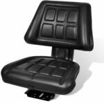 vidaXL Scaun de tractor cu spătar, negru (210156)