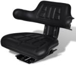 vidaXL Scaun de tractor cu spătar, negru (210202)