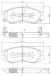 NIPPARTS set placute frana, frana disc NIPPARTS J3605035 (J3605035)